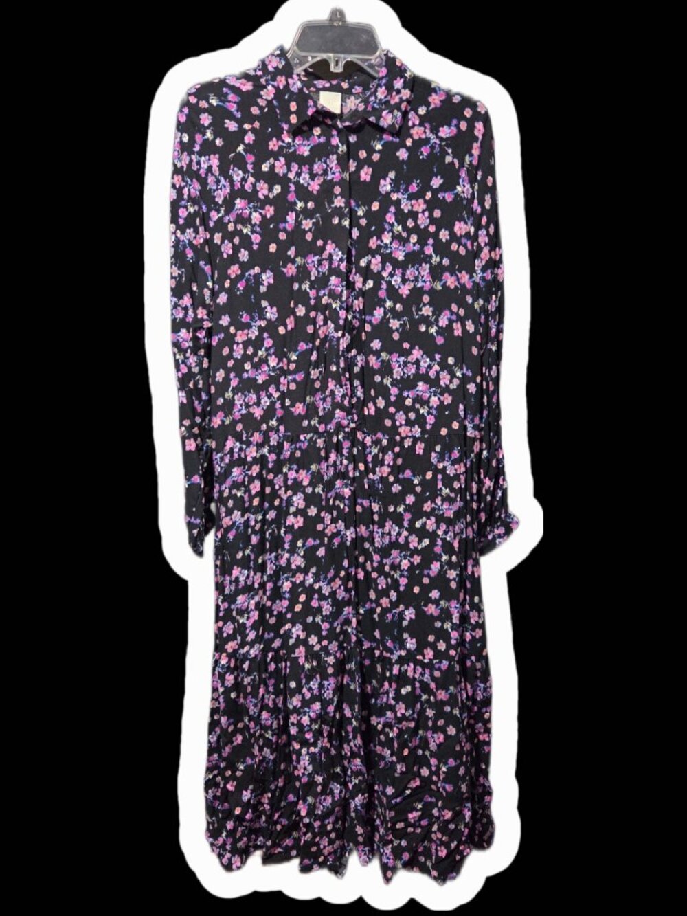 H&M drop waist oversized floral dress